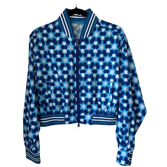 Free People FP Movement Top Seed Printed Tennis Jacket Size Small - Picture 1 of 4